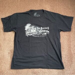 Haunted Museum Graphic Black T-Shirt